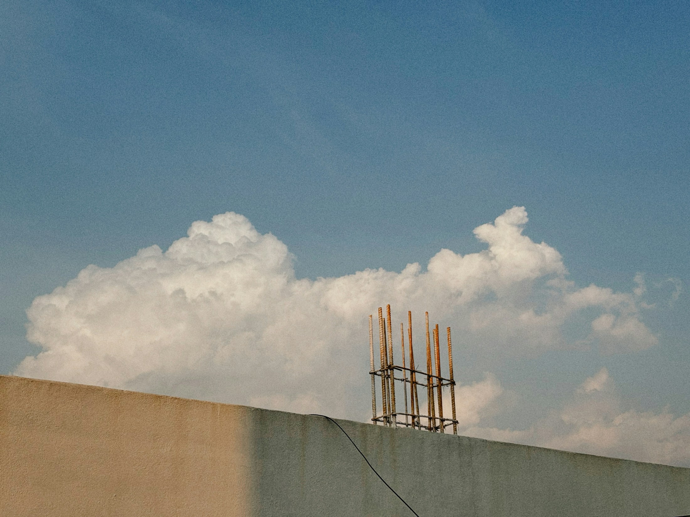 Reinforced-concrete construction in progress