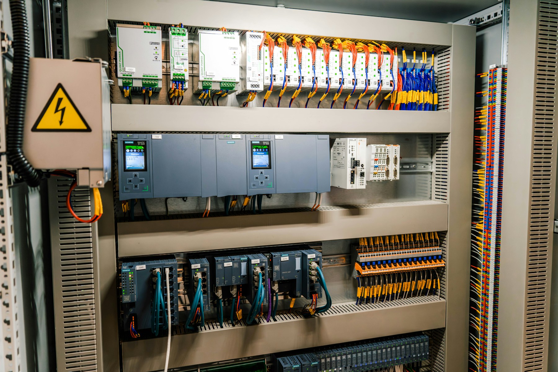 Professional electrical distribution and control cabinet